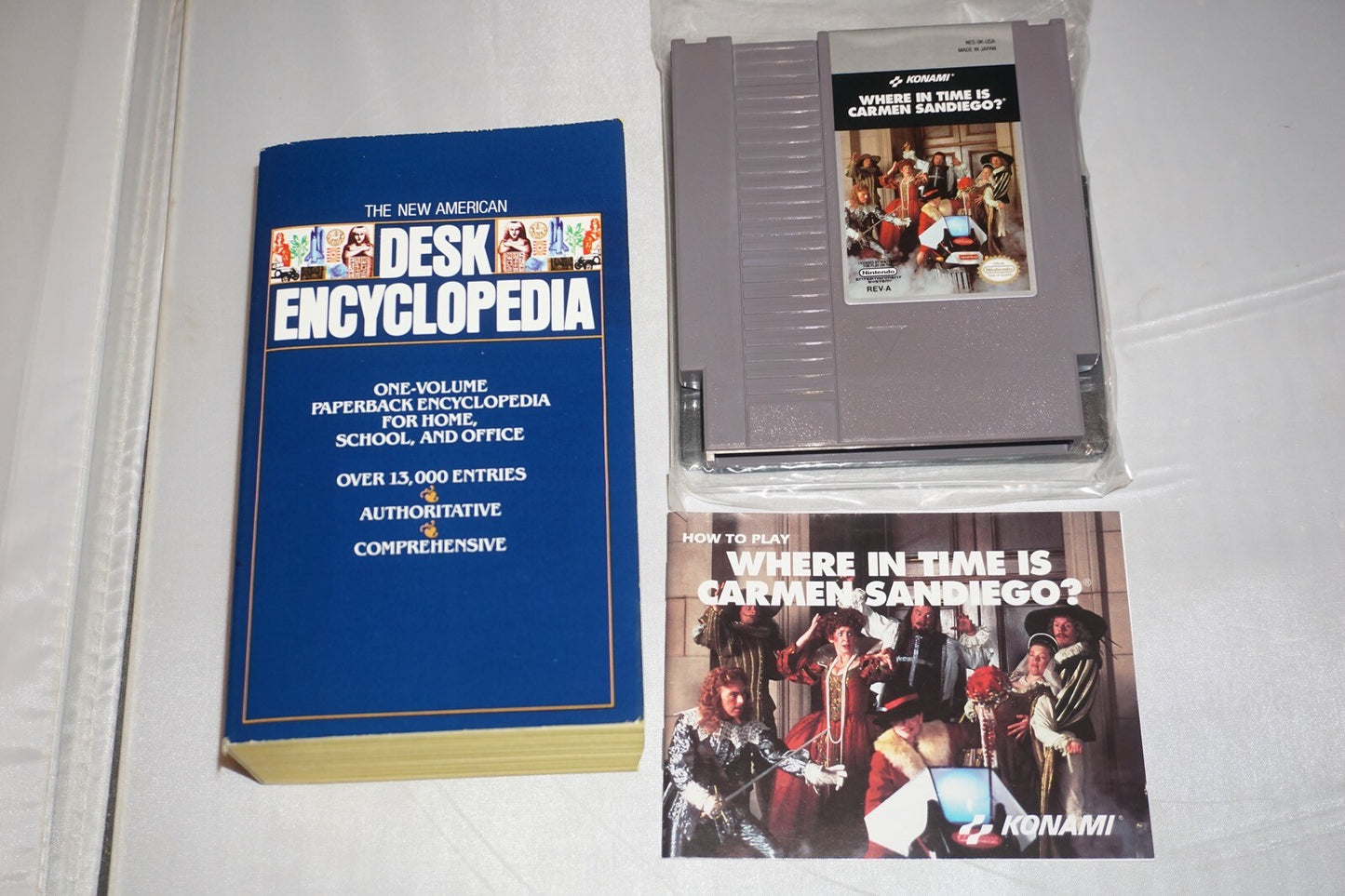 Where In Time Is Carmen Sandiego (Nintendo NES) Complete in Box CIB Near Mint