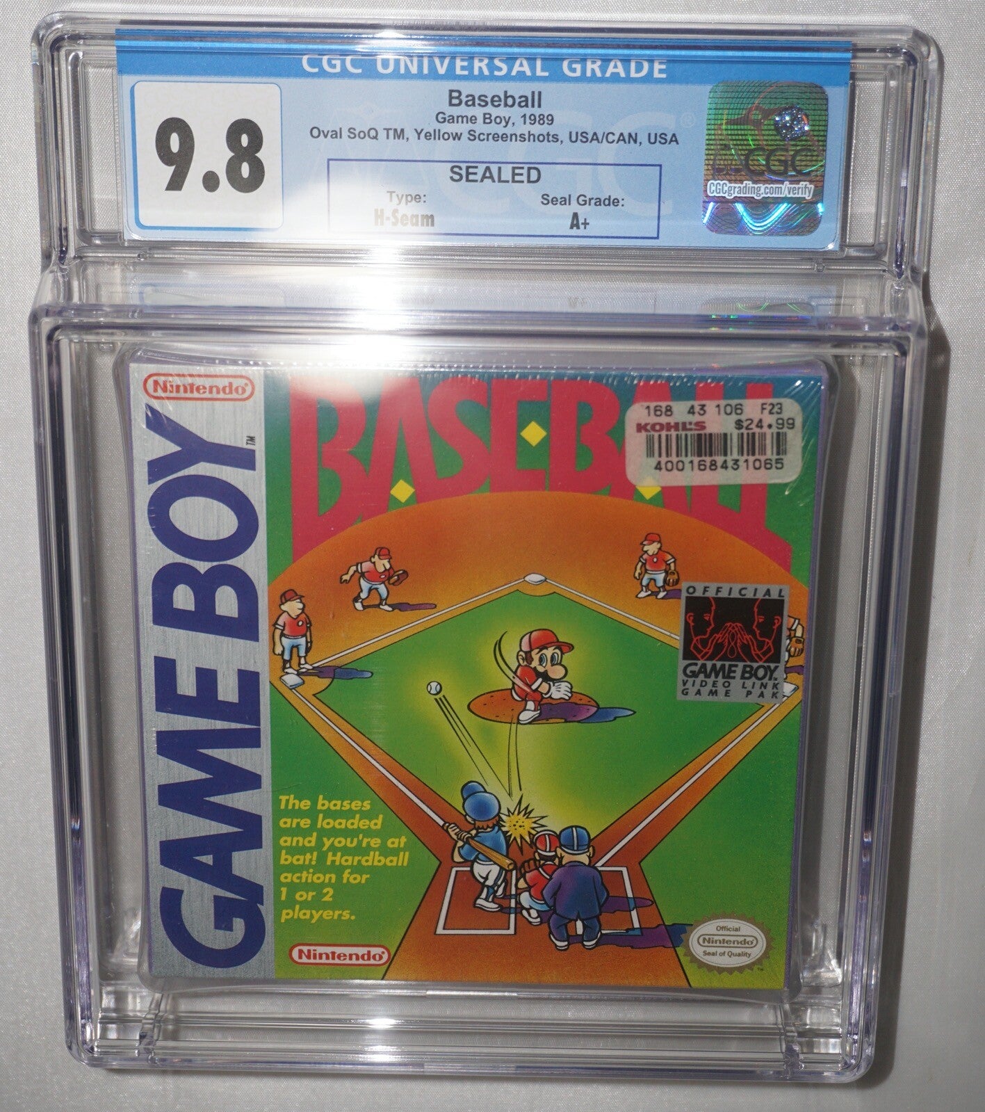 Baseball (Nintendo Game Boy Gameboy) CGC 9.8 A+ NEW Sealed