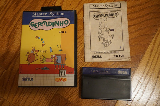 Geraldinho (Sega Master System SMS) Complete TEC TOY Teddy Boy Blues
