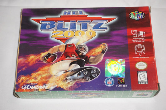 Nfl Blitz 2000 (Nintendo 64 N64) Complete in Box w/ Reg CIB
