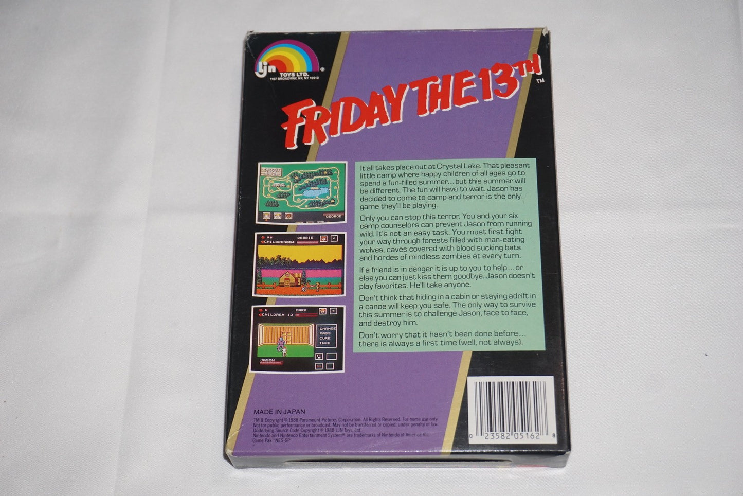 Friday The 13th (Nintendo NES) Complete in Box CIB