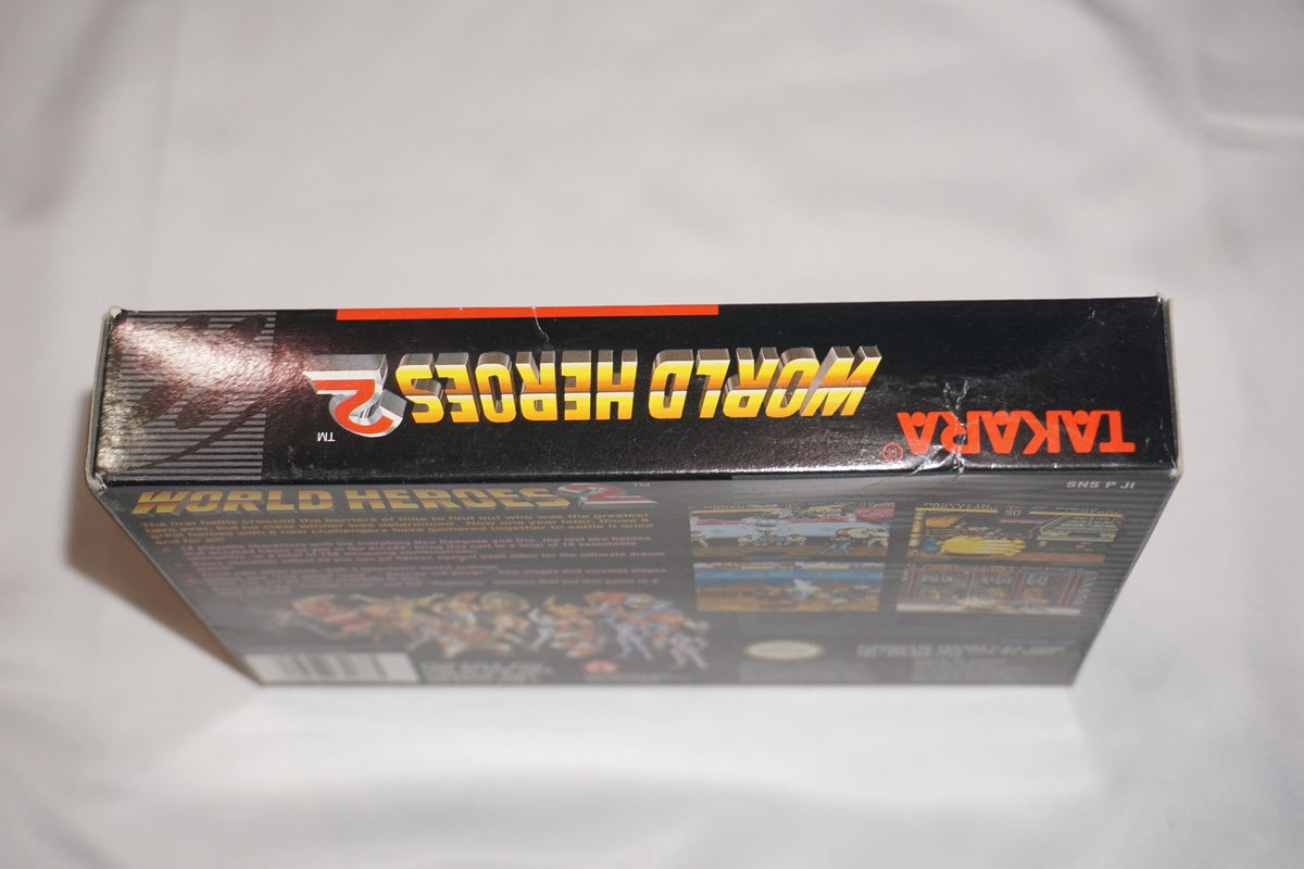 World Heroes 2 (Super Nintendo SNES) Complete in Box CIB
