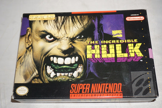 Incredible Hulk (Super Nintendo SNES) Complete in Box w/ Reg Card CIB