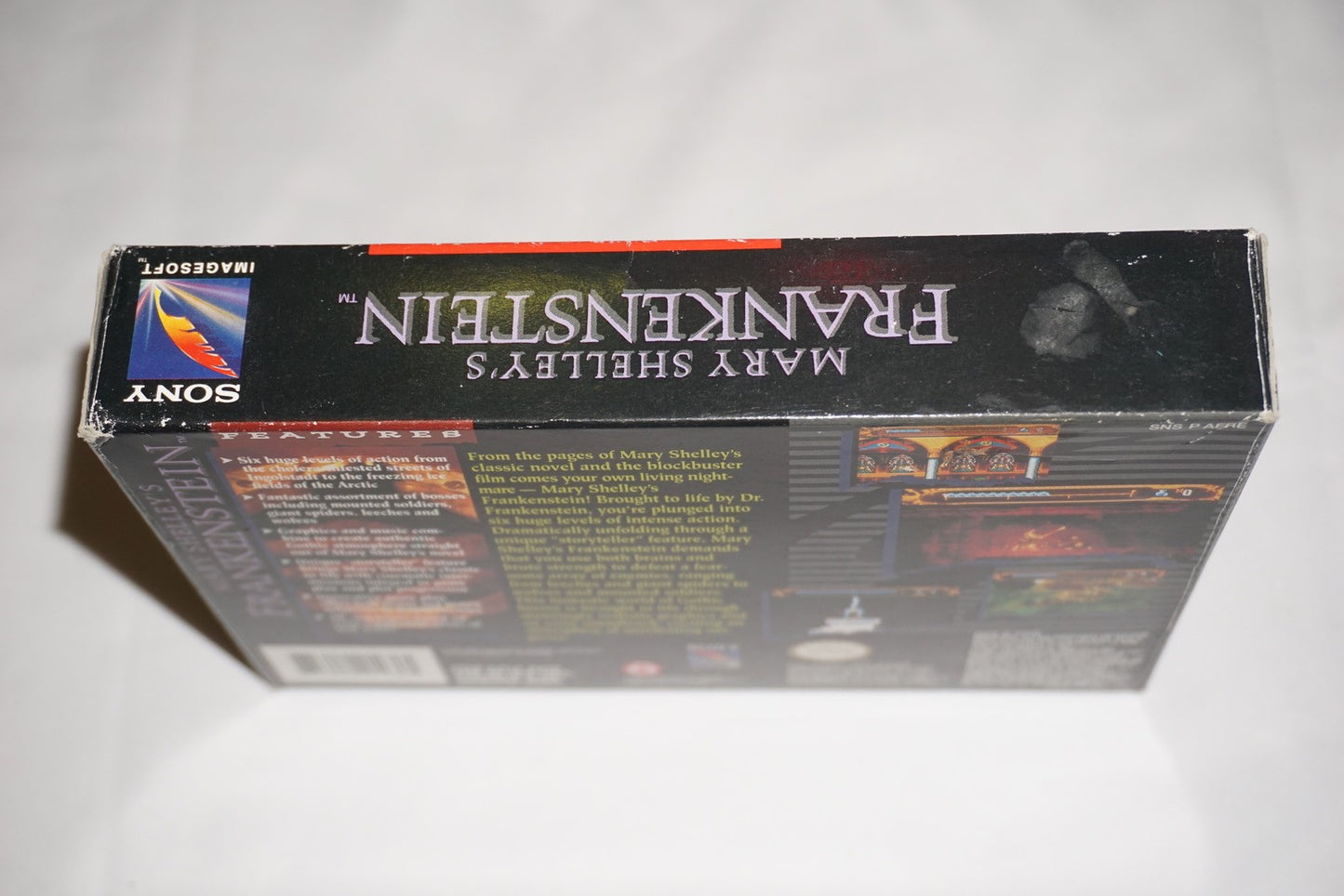 Mary Shelley's Frankenstein (Super Nintendo SNES) Complete in Box CIB
