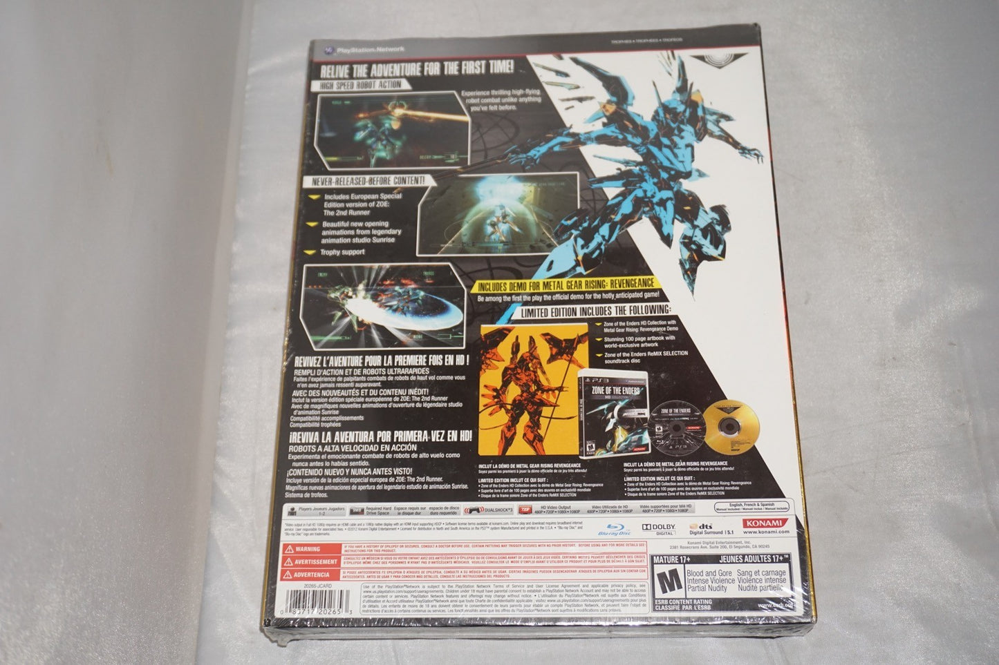 Zone of the Enders HD Collection Limited (Playstation 3 ps3) NEW