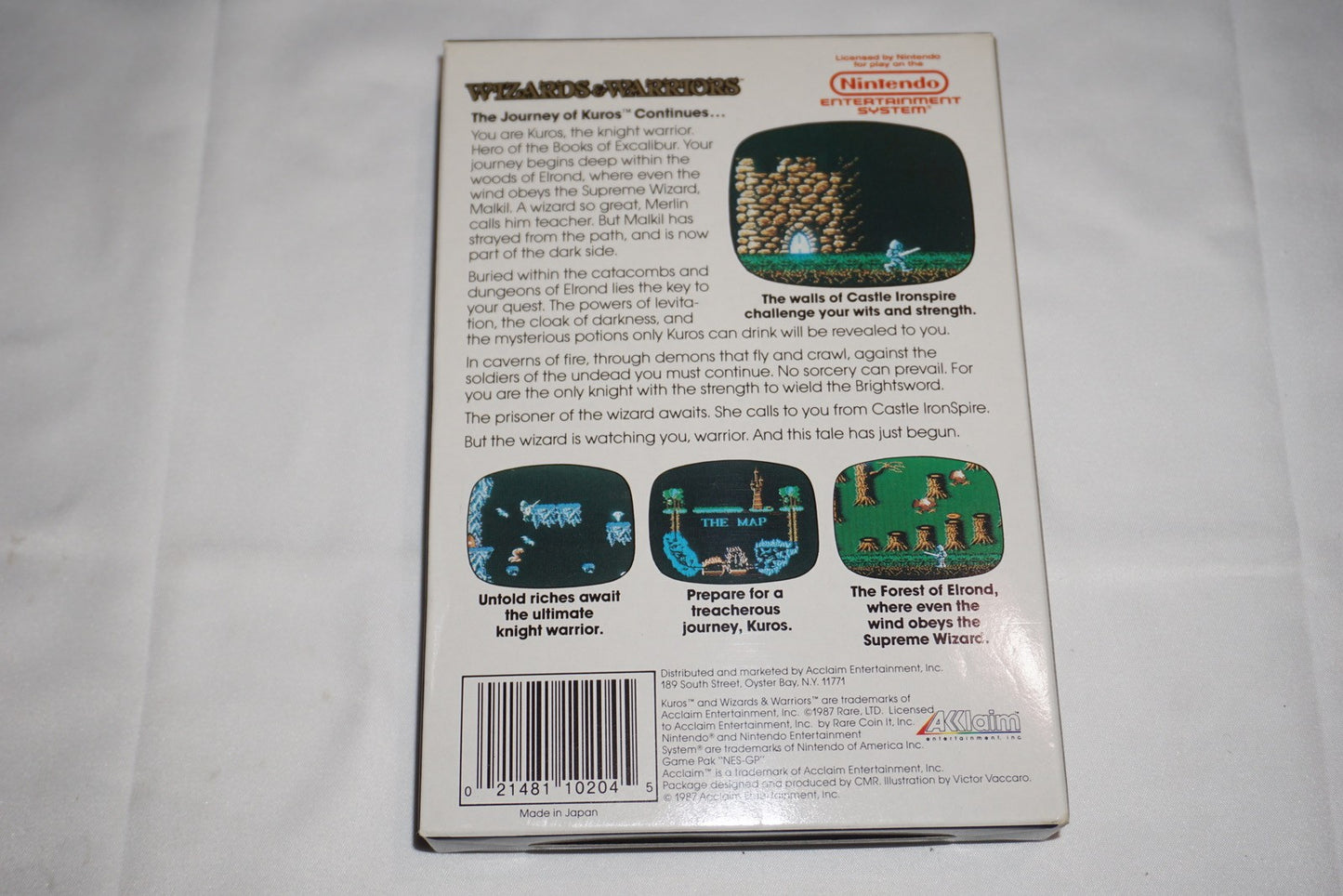 Wizards & Warriors 1 (Nintendo NES) Complete in Box CIB
