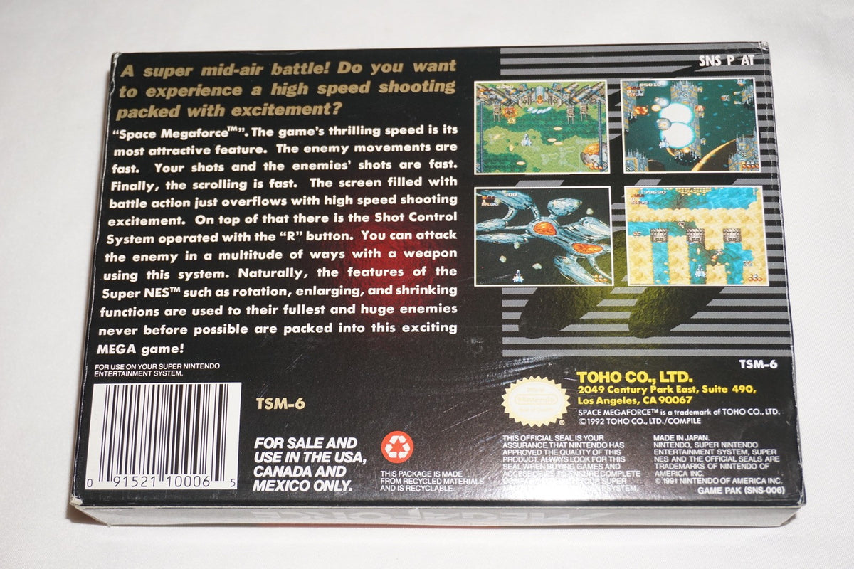 Space Megaforce (Super Nintendo SNES) Complete in Box CIB