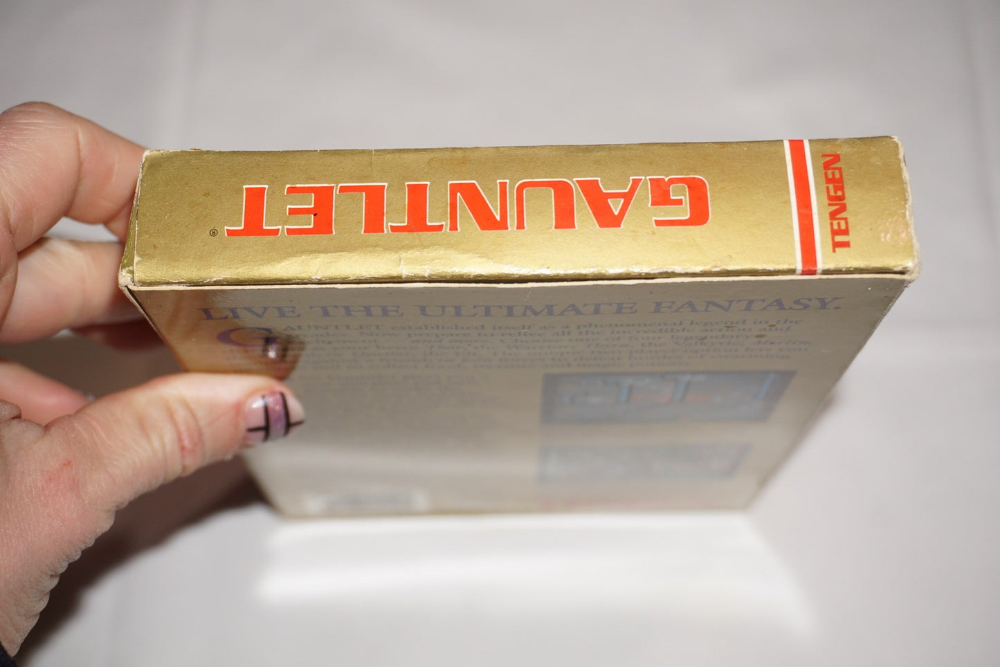 Gauntlet 1 Tengen Black  (Nintendo NES) Complete in Box w/ Poster CIB