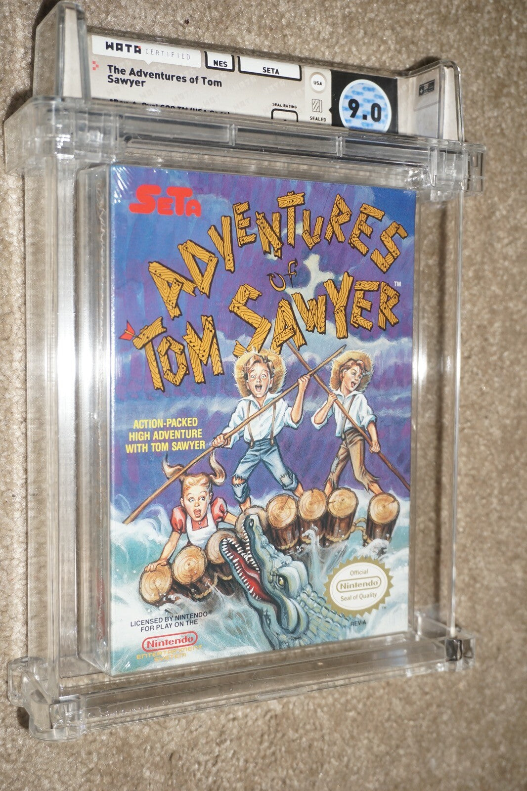 Adventures Of Tom Sawyer (Nintendo NES) WATA 9.0 A NEW Factory Sealed