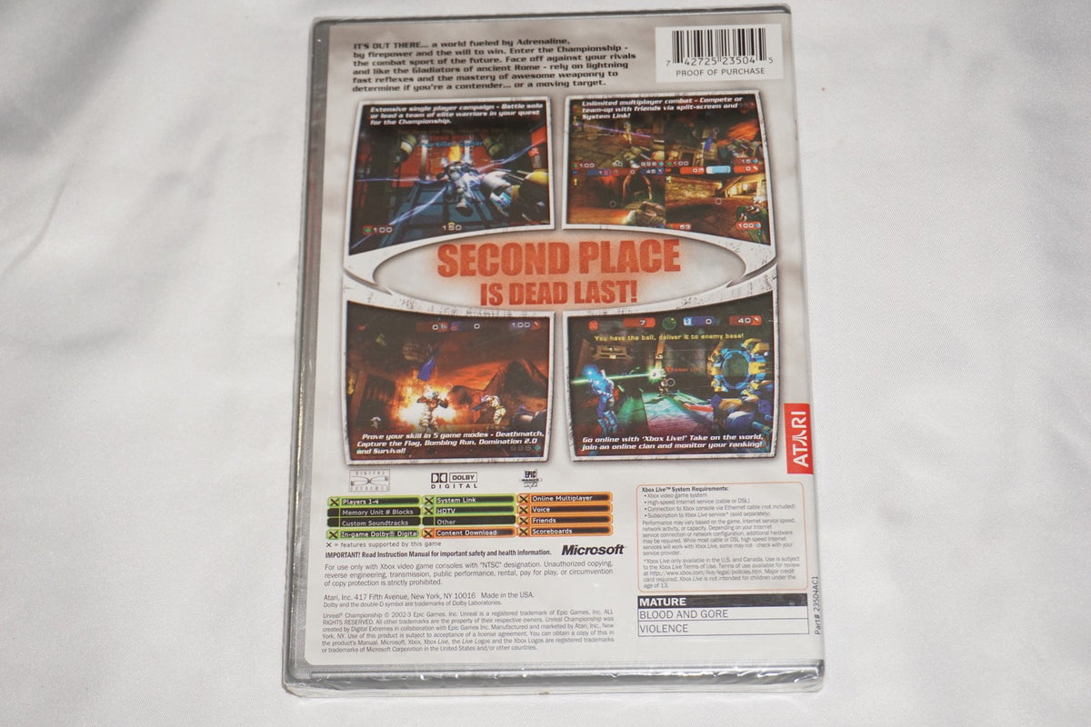 Unreal Championship 1 (Microsoft Xbox) NEW Sealed