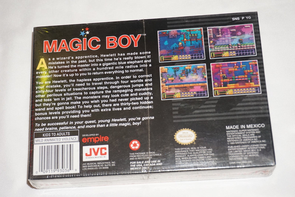 Magic Boy (Super Nintendo SNES) NEW Sealed