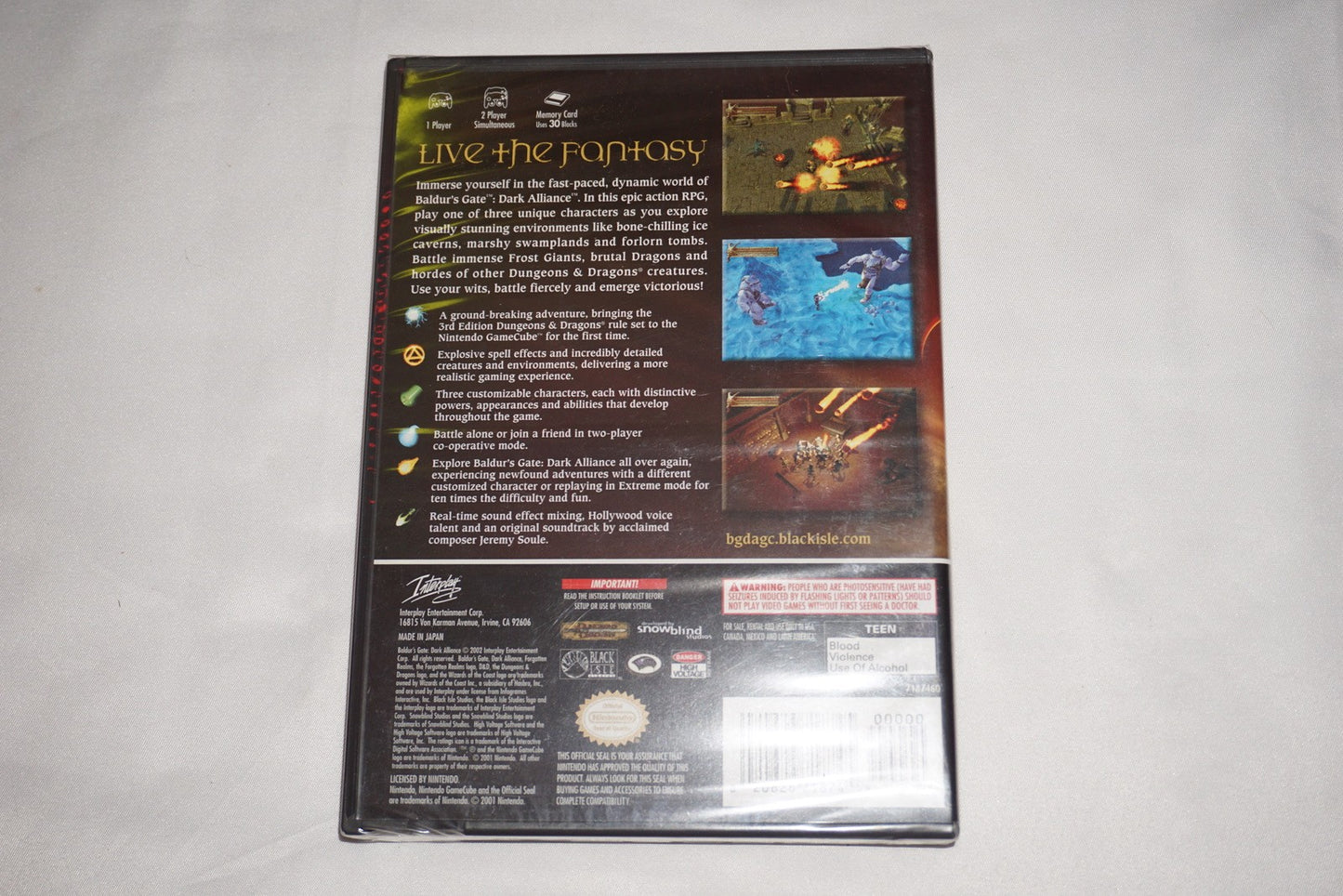 Baldur’s Gate Dark Alliance (Nintendo Gamecube) NEW Sealed