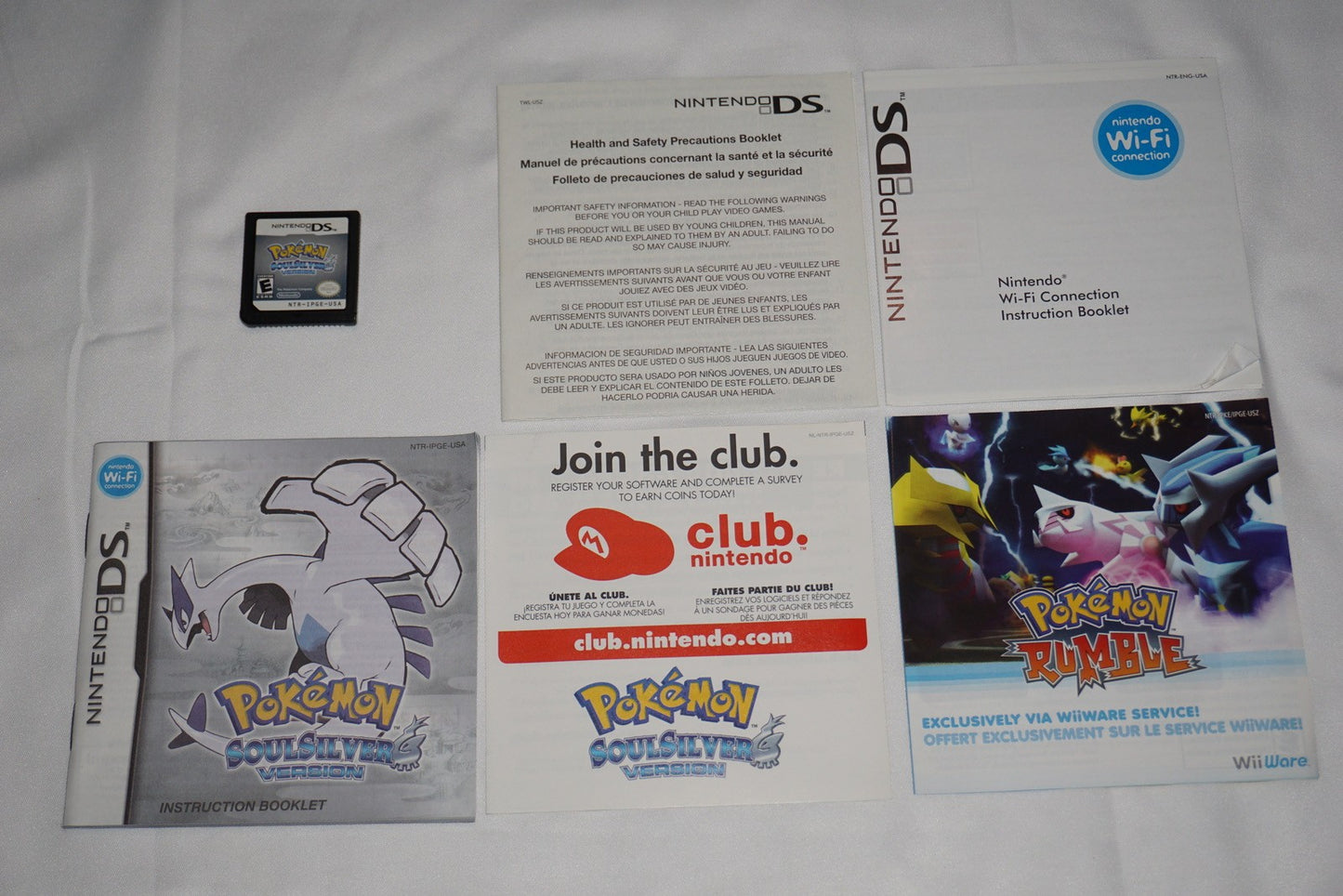 Pokemon Soulsilver (Nintendo DS) Complete in Box Lugia Figure Jacket Walmart