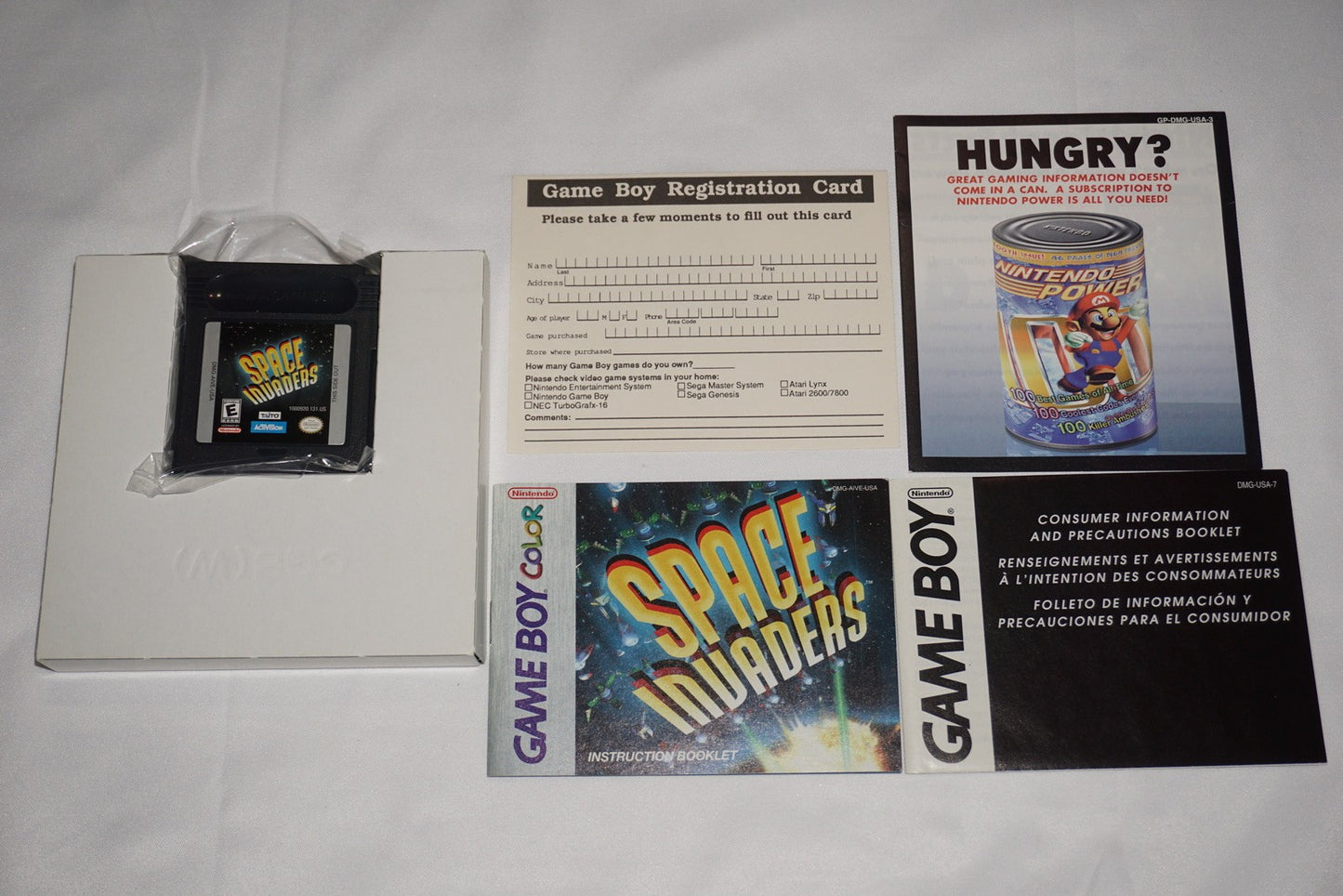 Space Invaders (Nintendo Game Boy Color Gameboy) Complete w/Reg CIB