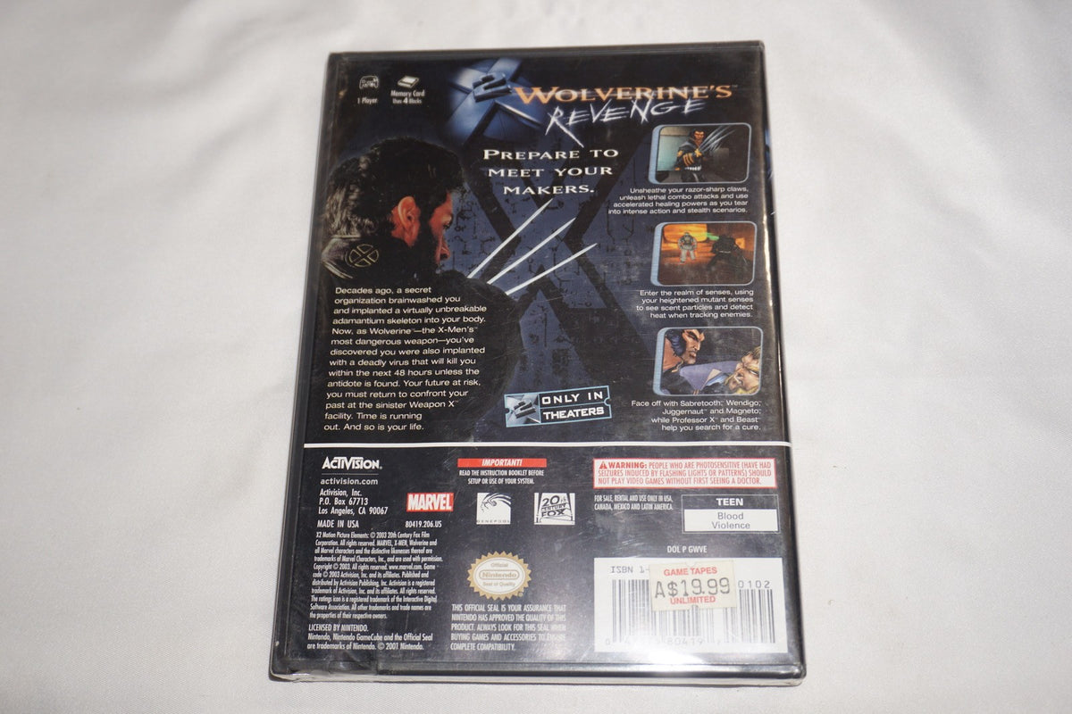X2 Wolverine's Revenge (Nintendo Gamecube) NEW Sealed