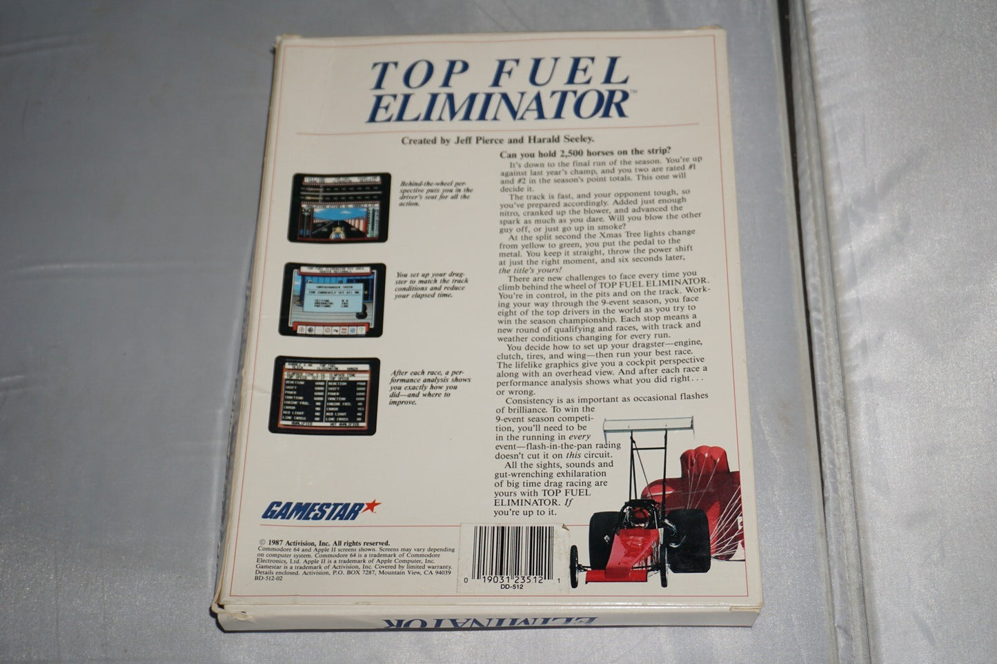 Top Fuel Eliminator (Commodore 64/124) Complete in Box CIB
