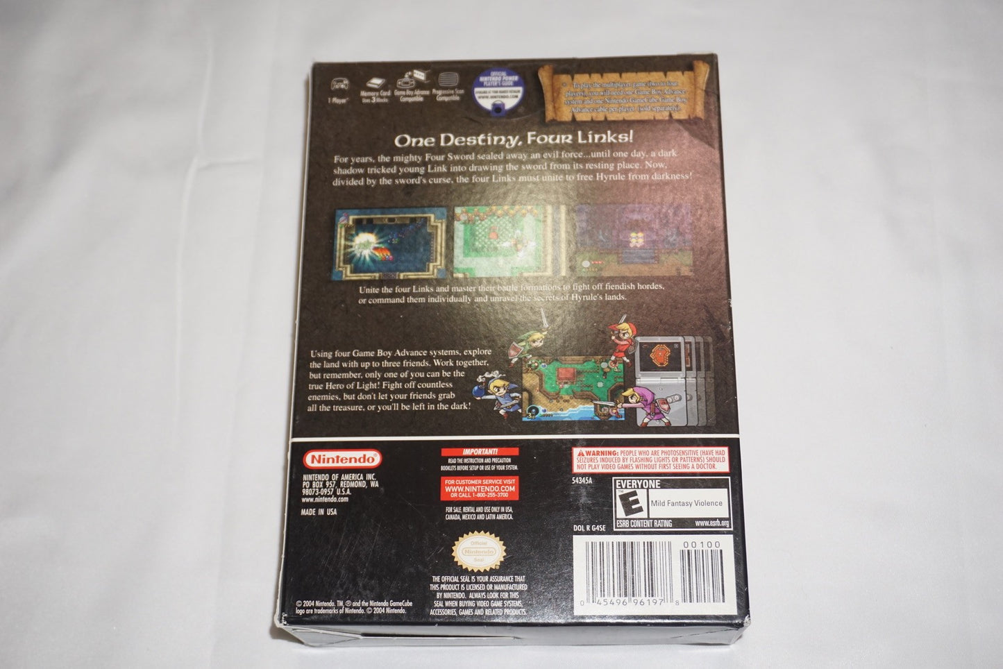 Legend of Zelda: Four Swords Adventures (Nintendo Gamecube) NEW Sealed Bundle