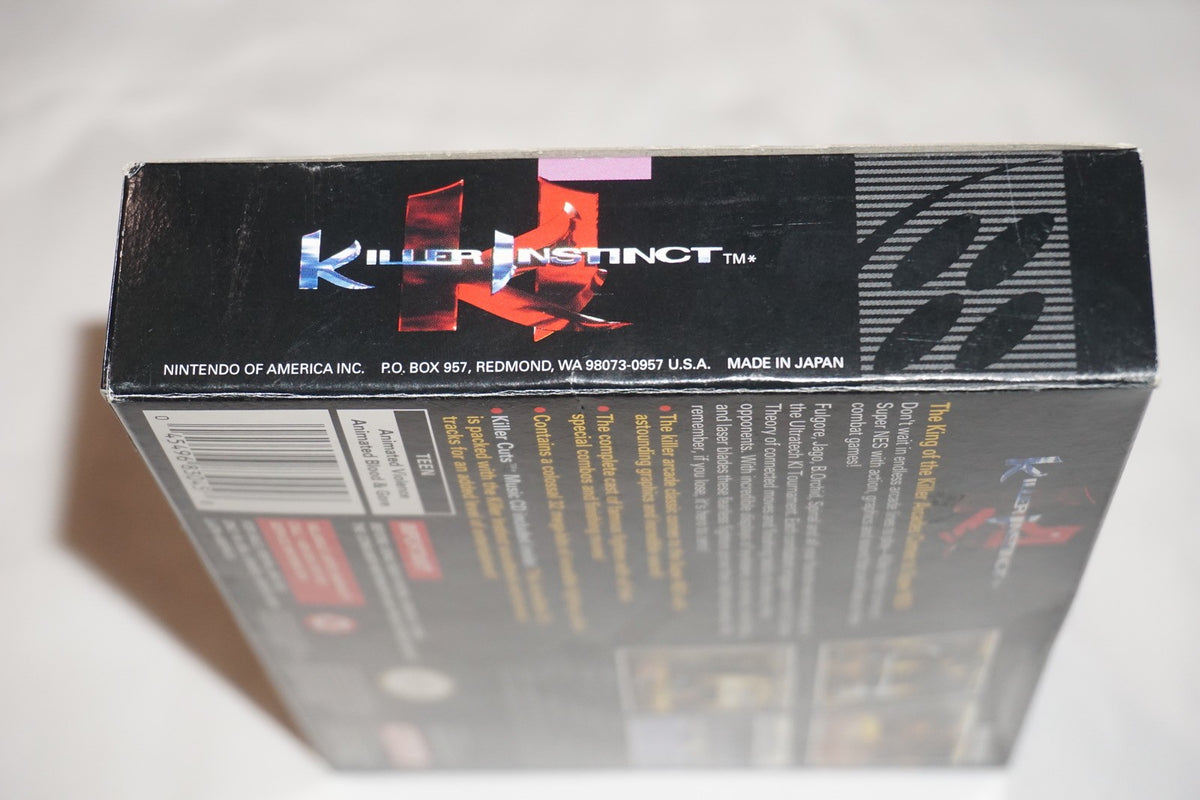 Killer Instinct (Super Nintendo SNES) Complete in Box CIB