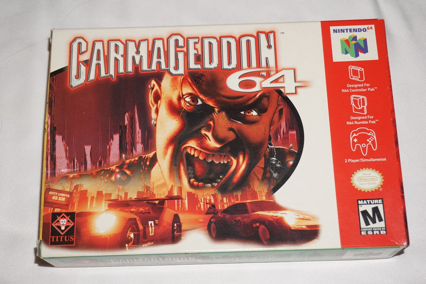 Carmageddon (Nintendo 64 N64) Complete in Box w/ Reg CIB