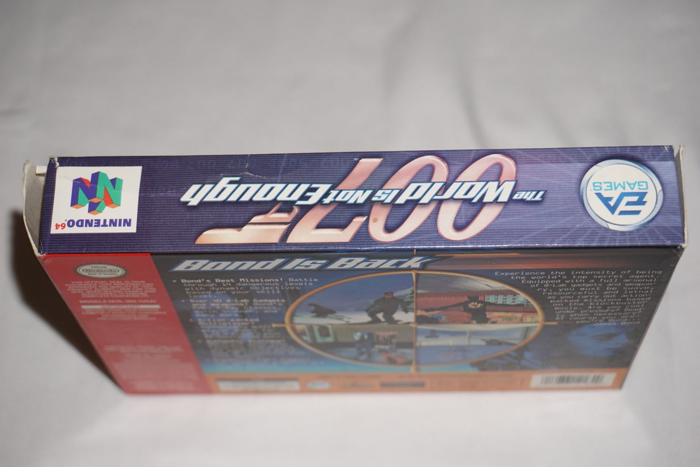007 World in Not Enough (Nintendo 64 N64) Complete in Box w/ Reg CIB