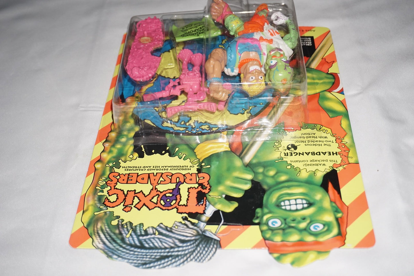 Toxic Crusaders Headbanger Playmates 1991 NEW Sealed Unpunched