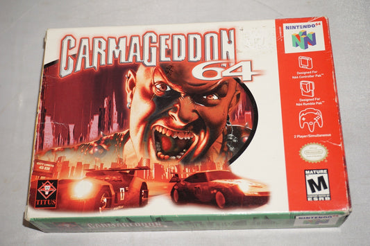 Carmageddon (Nintendo 64 N64) with Box No Manual
