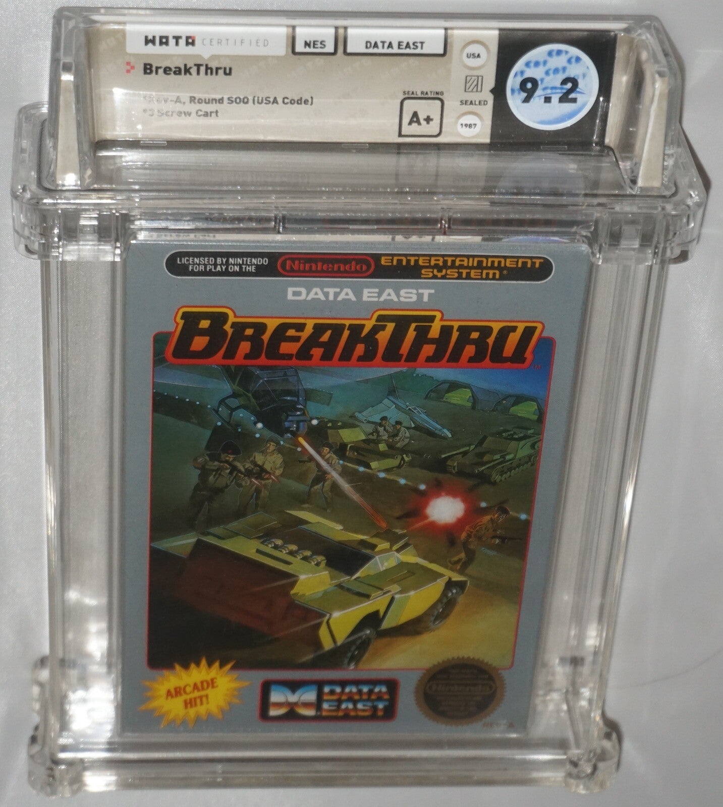 Breakthru (Nintendo NES) NEW Sealed WATA 9.2 A+