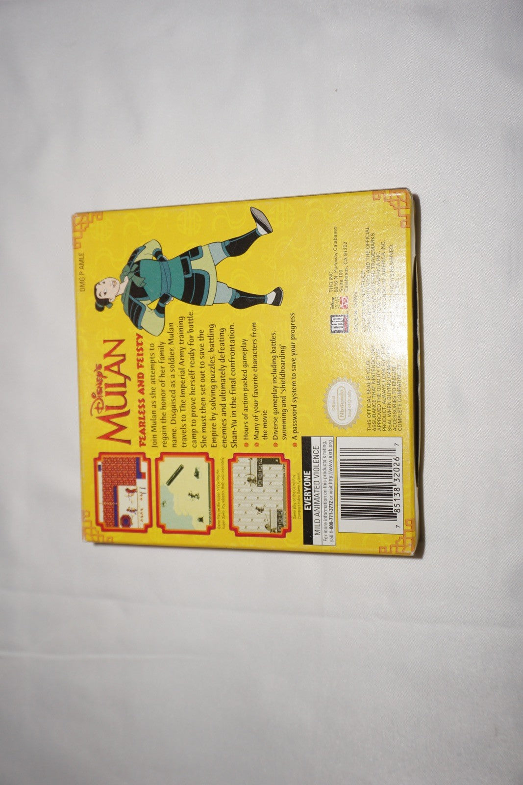 Mulan (Nintendo Game Boy Gameboy) Complete in Box w/ Poster CIB