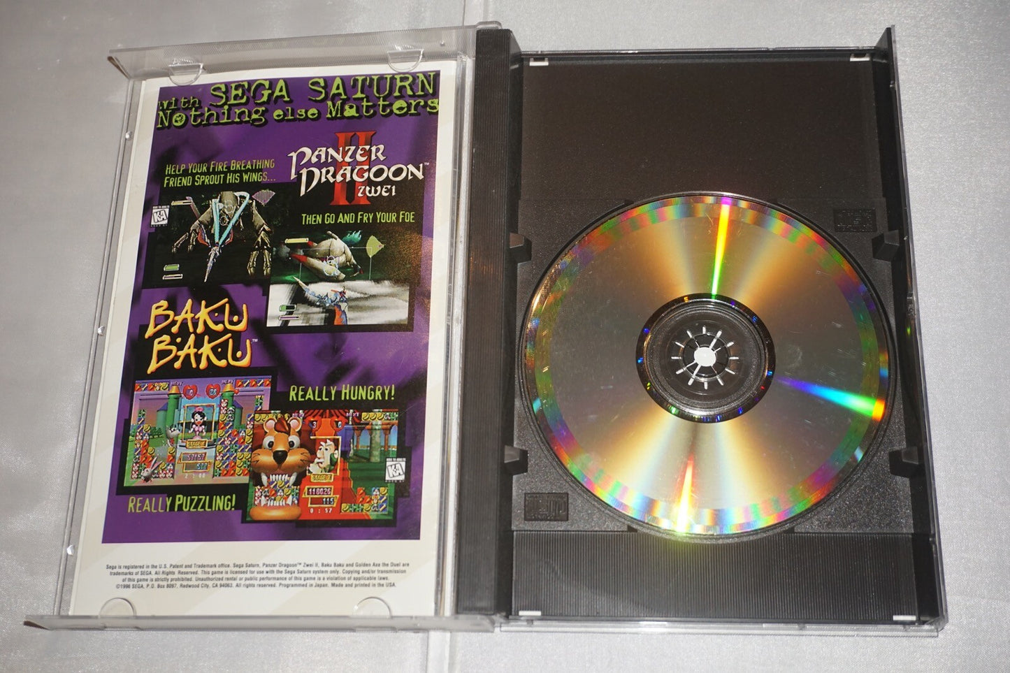 Golden Axe The Duel (Sega Saturn) Complete w/ Reg Card