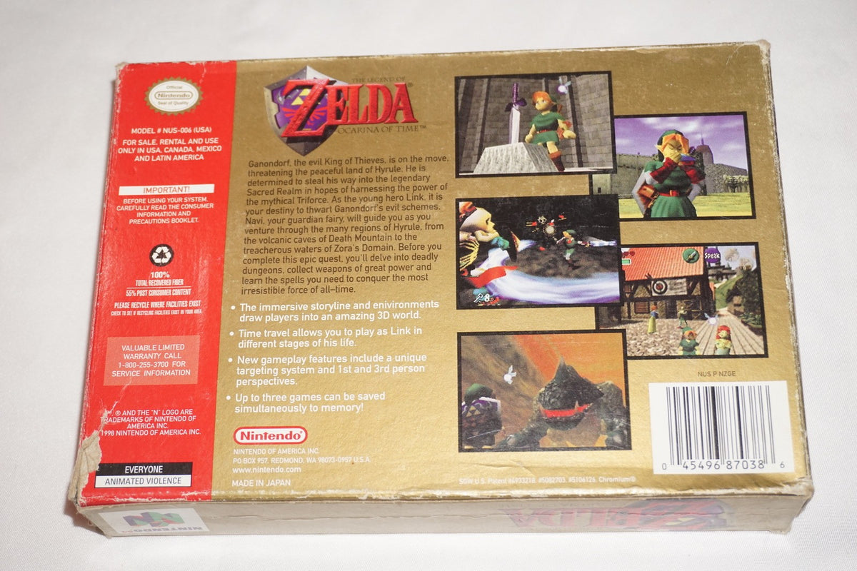 Legend of Zelda Ocarina of Time Collector's Gold (Nintendo 64 N64) Complete CIB