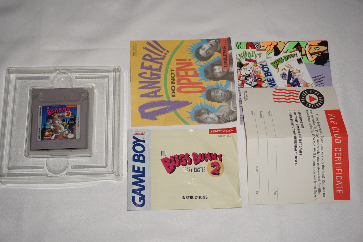 Bugs Bunny Crazy Castle 2 Original (Nintendo Game Boy) Complete w/ Reg CIB
