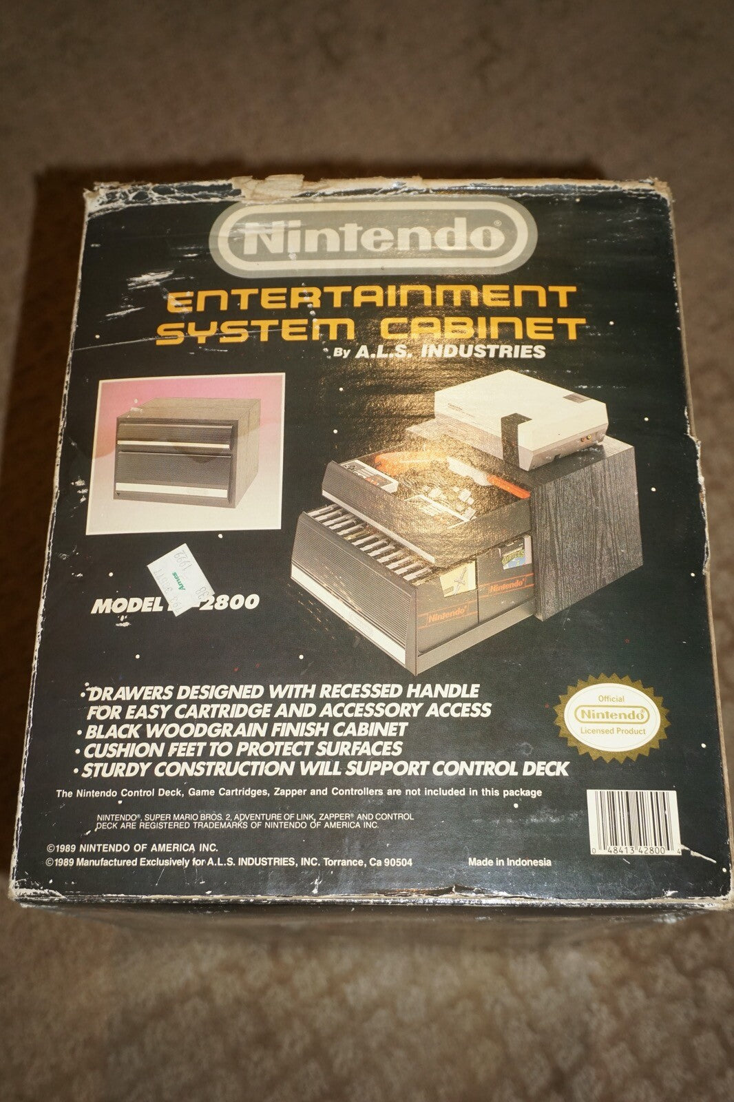 Entertainment System Cabinet (Nintendo NES) NEW ALS A.L.S ES-2800