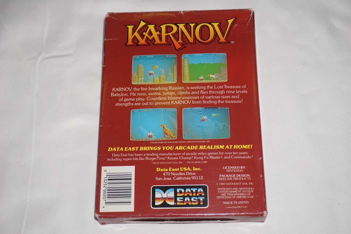 Karnov (Nintendo NES) Complete in Box CIB