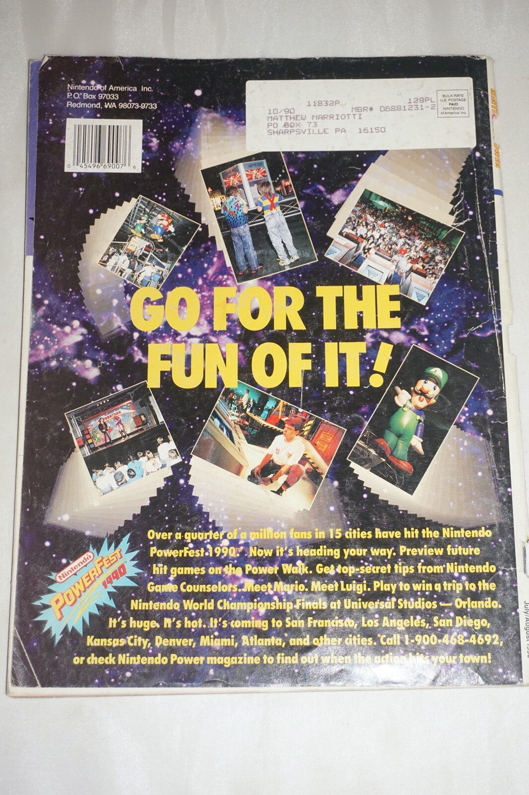July/August 1990 Chip N Dale Nintendo Power Magazine #3 Poster