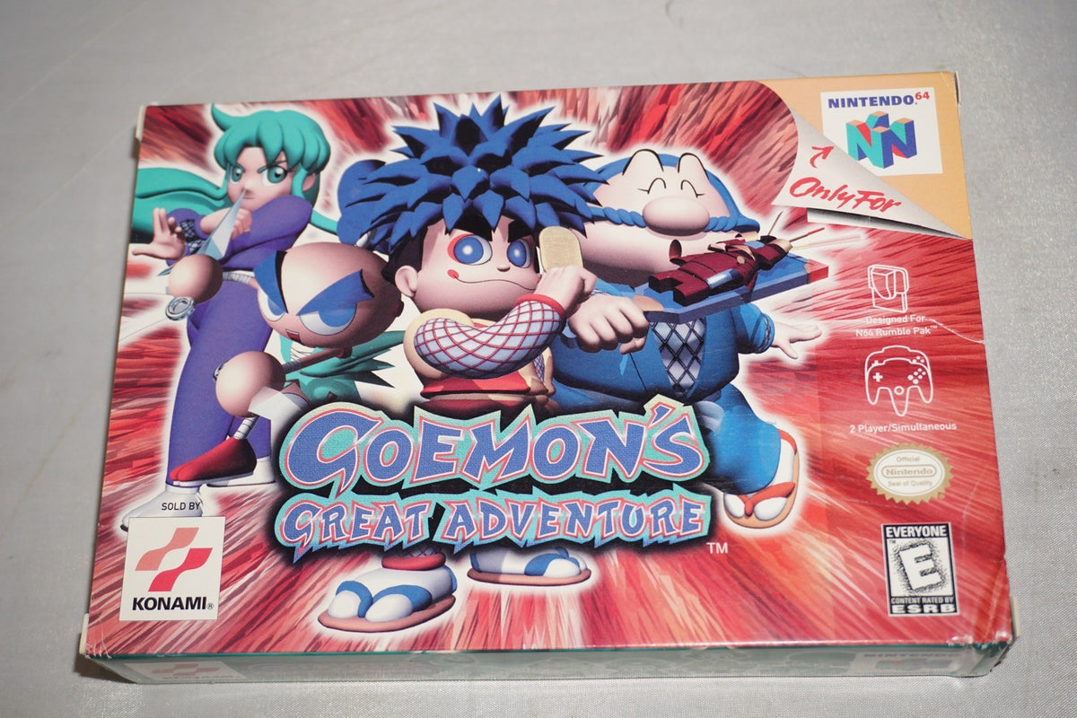 Goemon's Great Adventure (Nintendo 64 N64) Complete in Box w/ Reg Card CIB