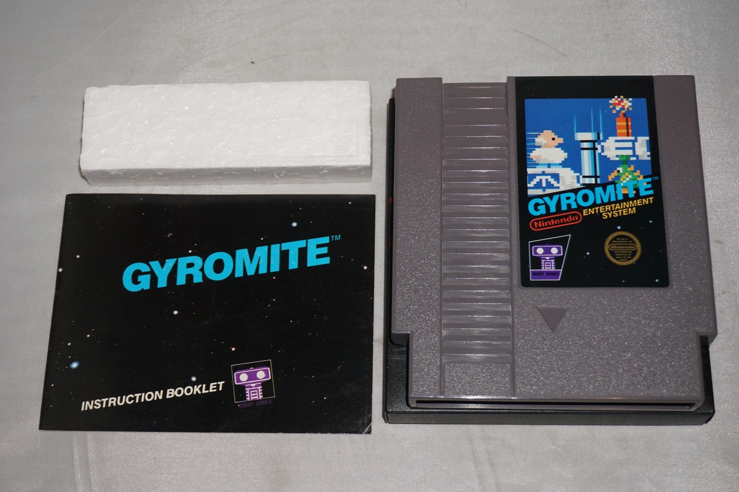 Gyromite Matte Sticker (Nintendo NES) Complete in Box CIB 1st Print