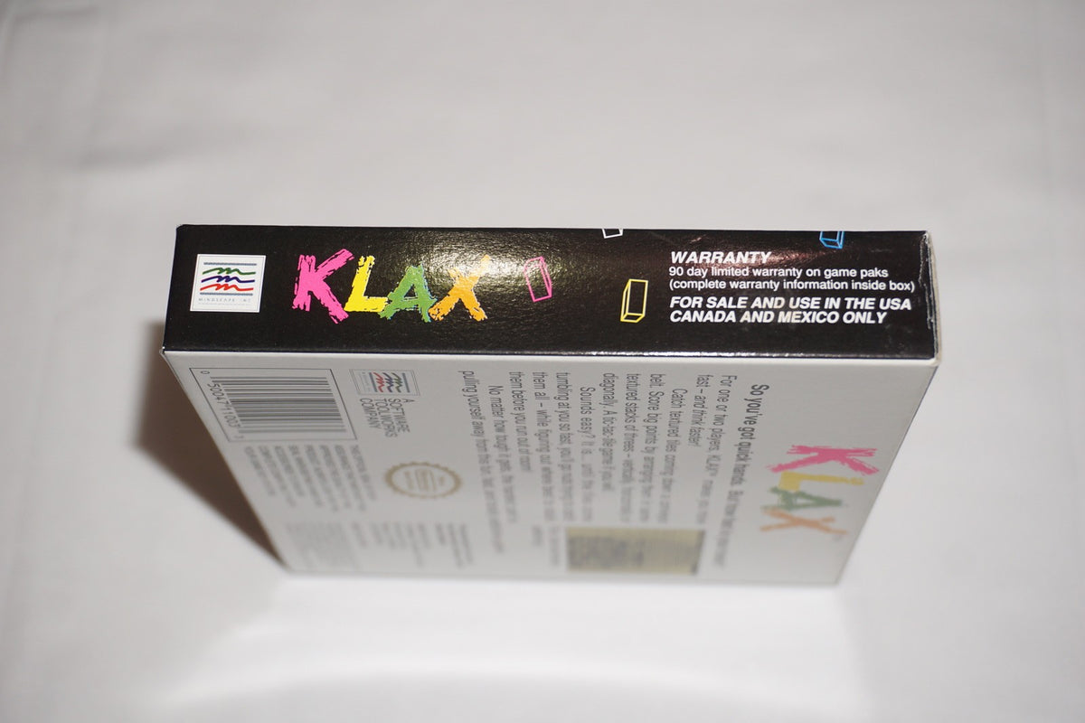 Klax (Nintendo Game Boy Gameboy) Complete in Box CIB