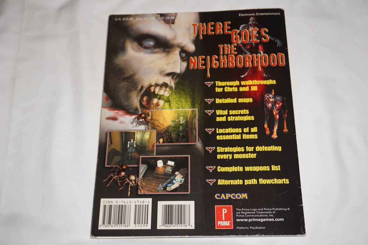 Resident Evil Director’s Cut Official Prima Strategy Guide Playstation ps1