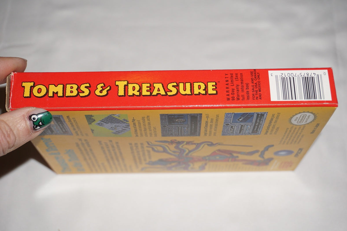 Tombs & Treasure (Nintendo NES) Complete in Box w/ Map CIB