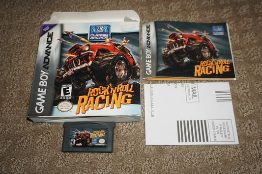 Rock N Roll Racing (Nintendo Gameboy Advance GBA) Complete In Box w/ Reg CIB