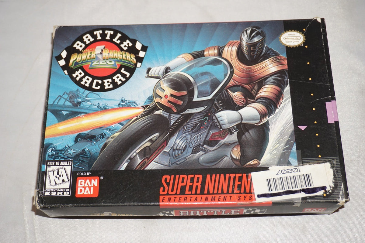 Power Rangers Zeo Battle Racers (Super Nintendo SNES) Complete in Box CIB