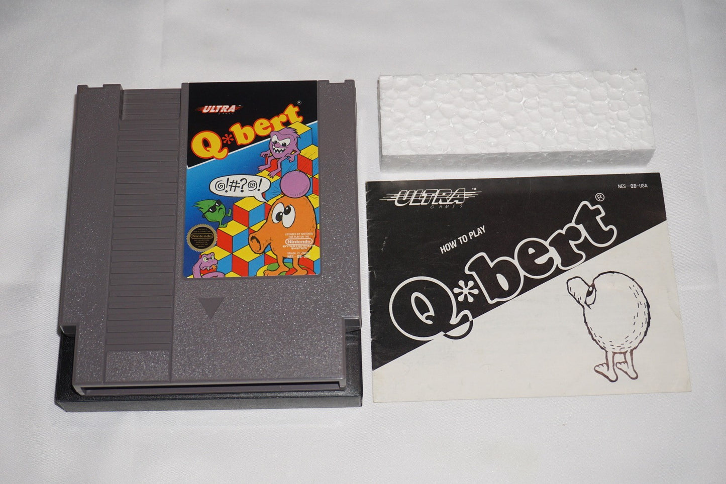 Q Bert (Nintendo NES) Complete in Box CIB