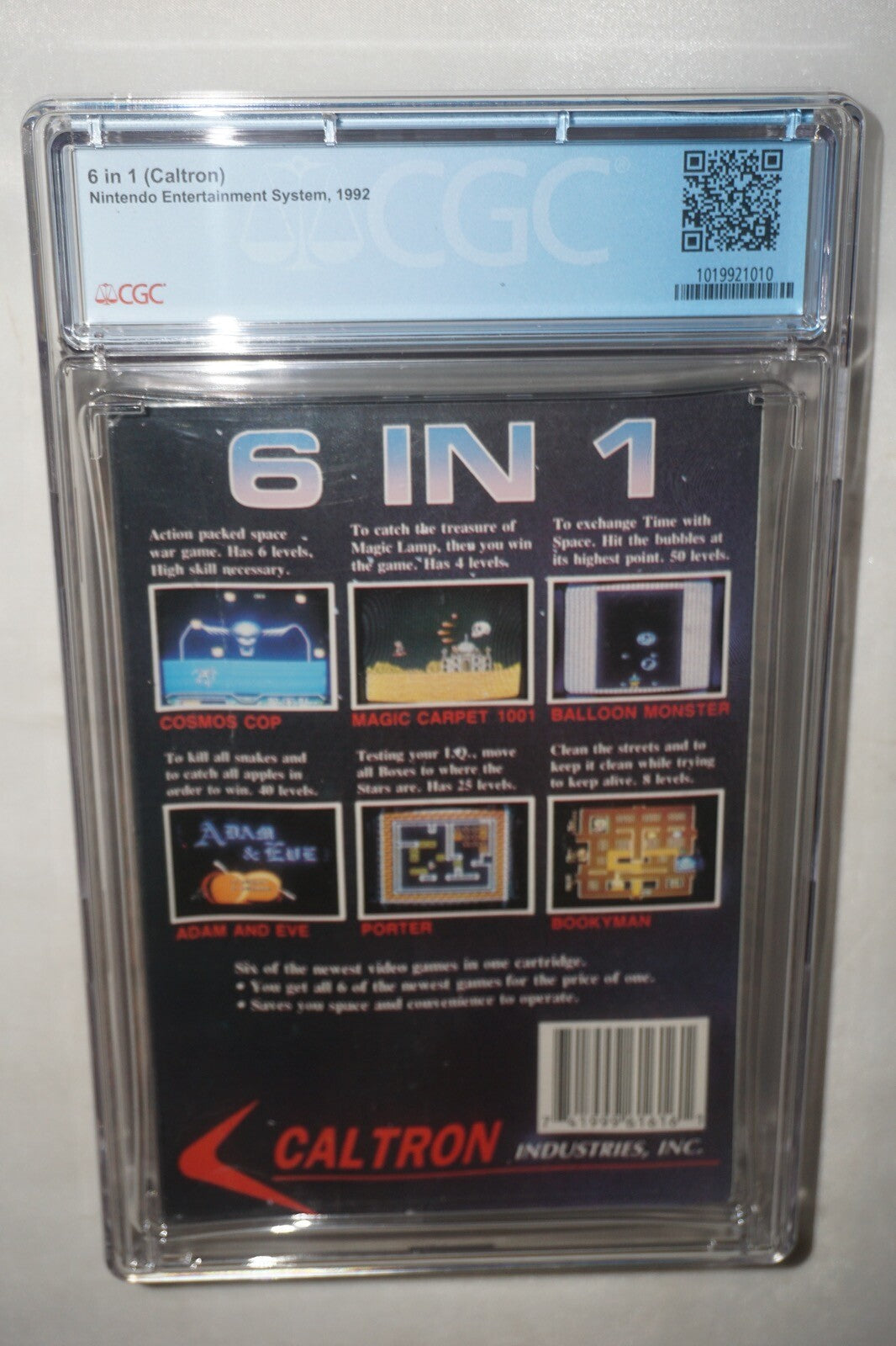 Caltron 6 in 1 (Nintendo NES) CGC 9.4 A+ NEW Sealed