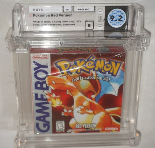 Pokemon Red Sandshrew (Nintendo Game Boy Gameboy) CGC 9.2 B NEW Sealed