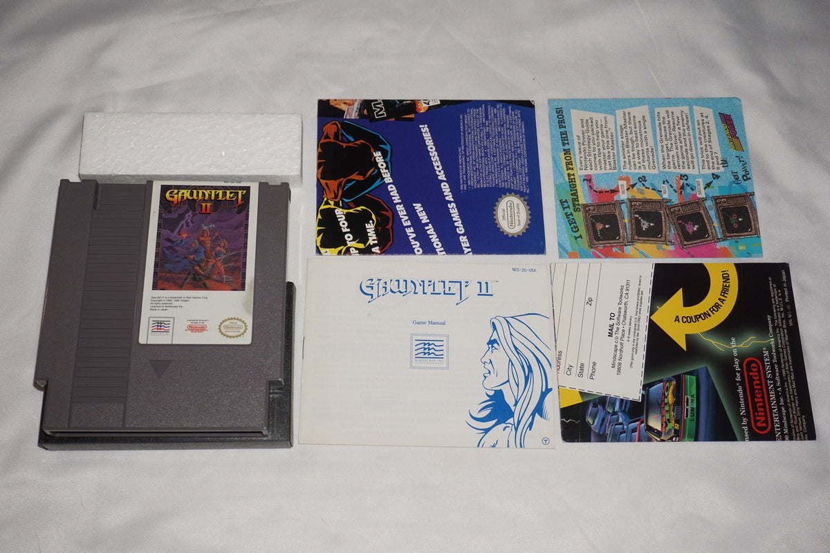 Gauntlet II 2 (Nintendo NES) Complete in Box CIB