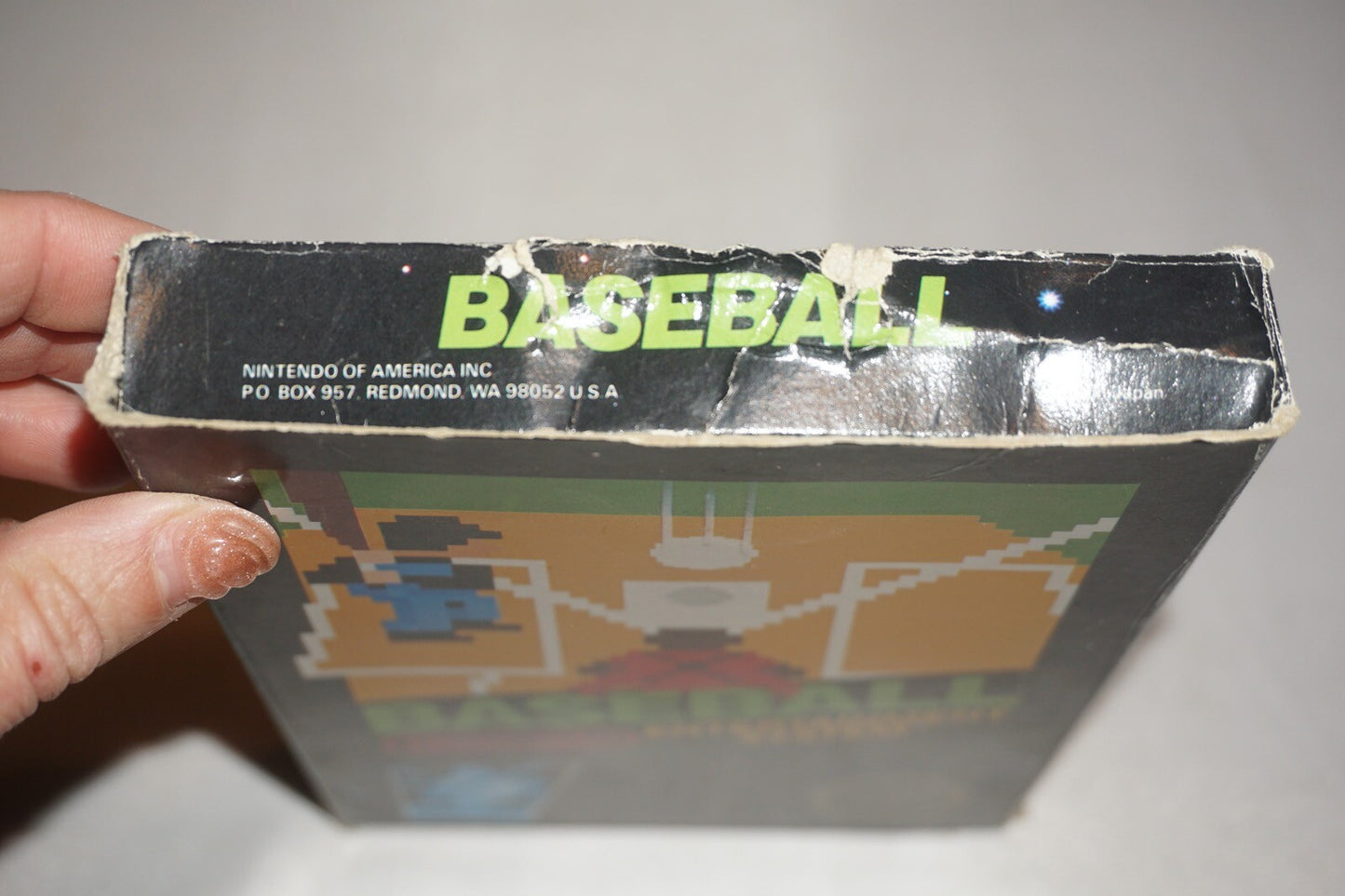 Baseball HANGTAB (Nintendo NES) Complete in Box CIB #3