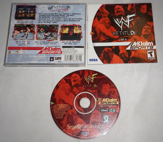 WWF Attitude WWE (Sega Dreamcast) Complete Tested