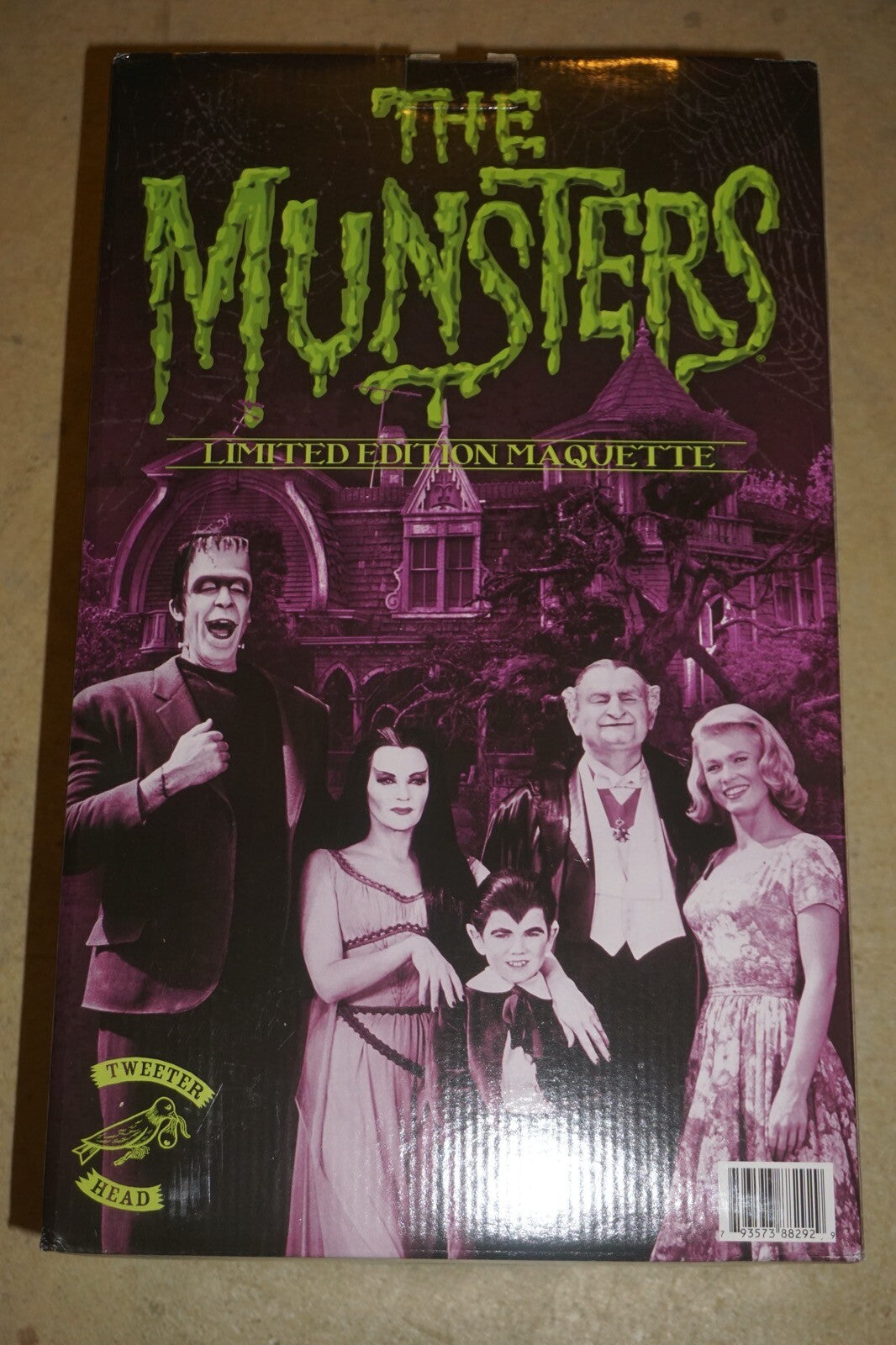 The Munsters Tweeter Head Herman Maquette Color Statue Figure NEW in Box