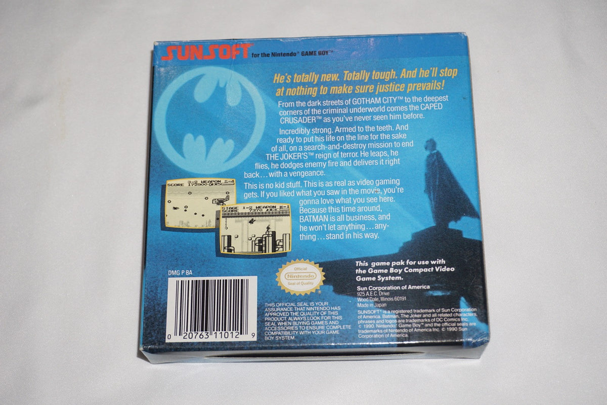 Batman The Video Game (Nintendo Game Boy Game Boy) Complete in Box CIB