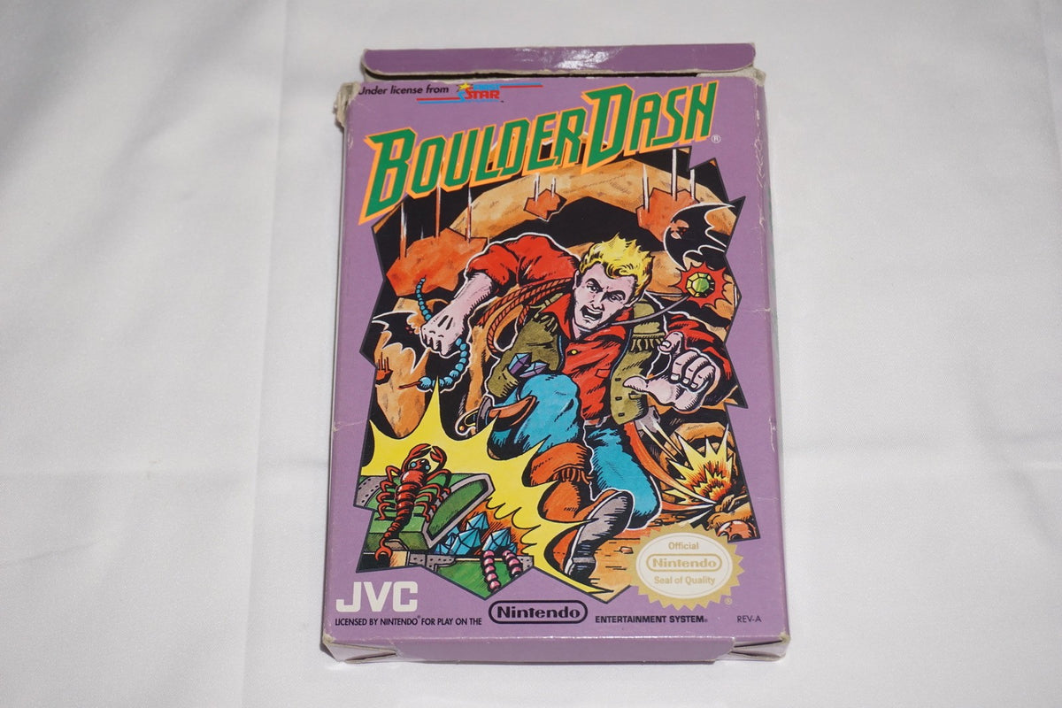 Boulder Dash (Nintendo NES) Complete in Box CIB